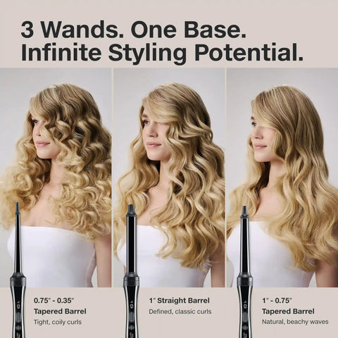 Paul Mitchell Unclipped 3-in-1 Ceramic Interchangeable Curling Wand